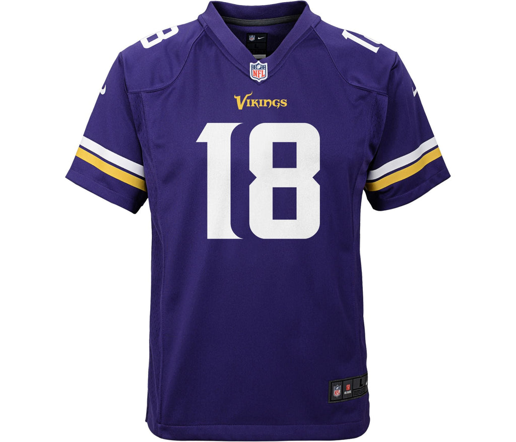 Youth Justin Jefferson Minnesota Vikings Purple Nike Game Jersey product image 2, provided for visual reference and product