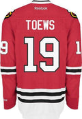 Youth Chicago Blackhawks Jonathan Toews Premier Home Jersey product image 1, provided for visual reference and product