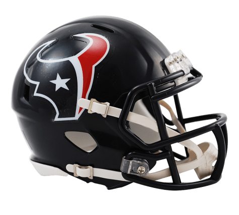 Houston Texans Speed Mini Helmet product image 1, provided for visual reference and product detail review
