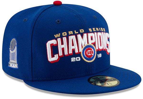 Chicago Cubs 2016 World Series Champions Royal 59FIFTY New Era Fitted Hat product image 2, provided for visual reference and