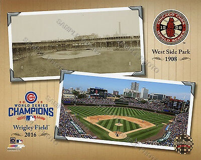 West Side Park-Wrigley Field Composite Chicago Cubs 2016 World Series Champions Photo product image 1, provided for visual
