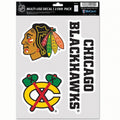 Chicago Blackhawks NHL Fan Pack Multi-Use Decal 3 Pack product image 1, provided for visual reference and product detail