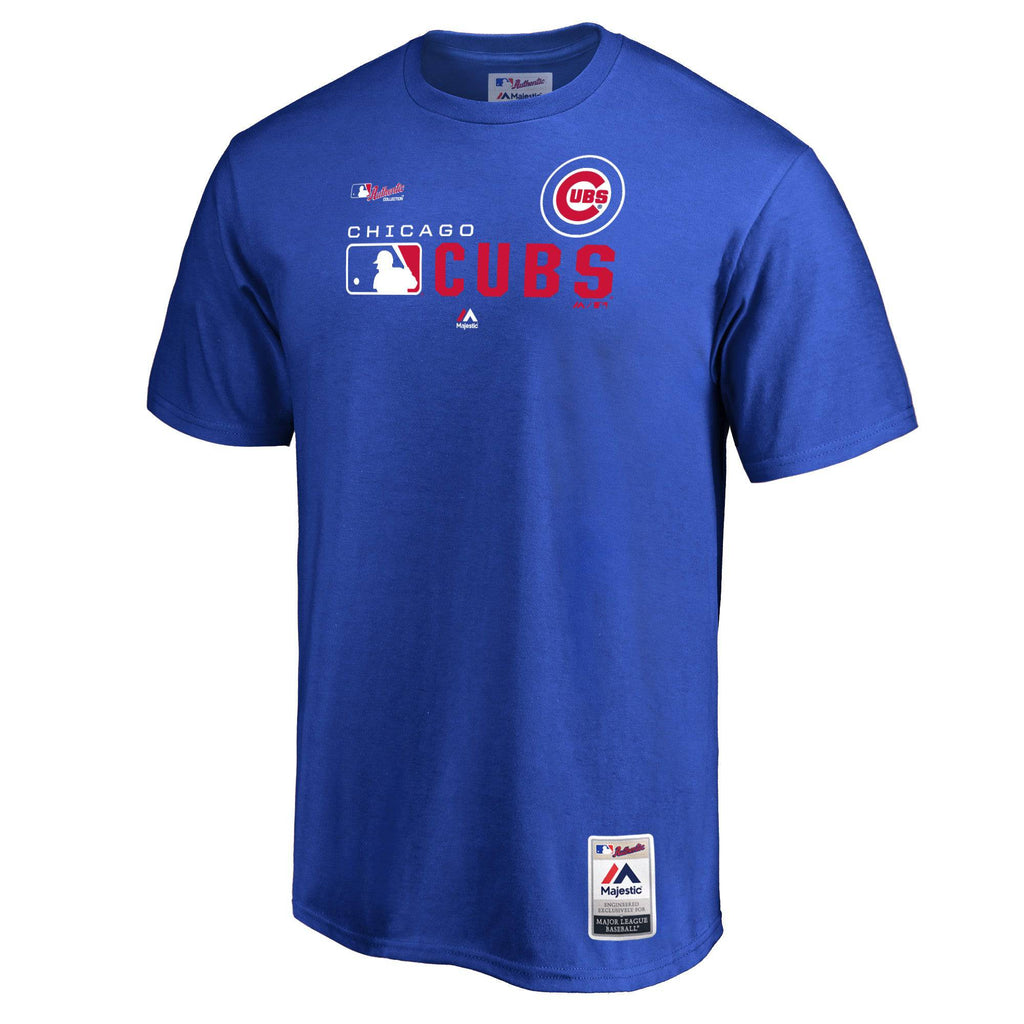 Chicago Cubs Majestic Royal Blue Authentic Collection Team Distinction T-Shirt for Men product image 2, provided for visual