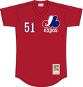 Randy Johnson Montreal Expos Mitchell & Ness Batting Practice Jersey - Red for Men product image 1, provided for visual