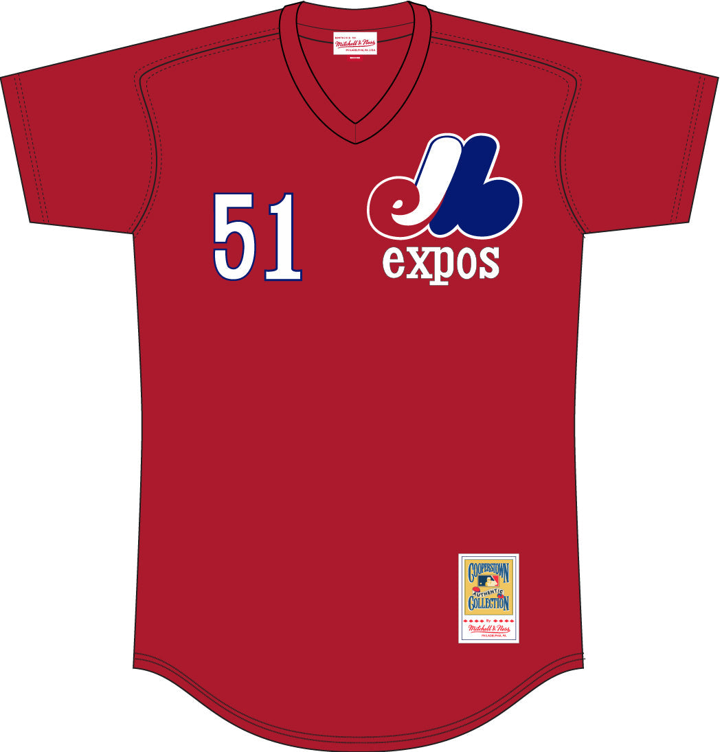 Randy Johnson Montreal Expos Mitchell & Ness Batting Practice Jersey - Red for Men product image 1, provided for visual