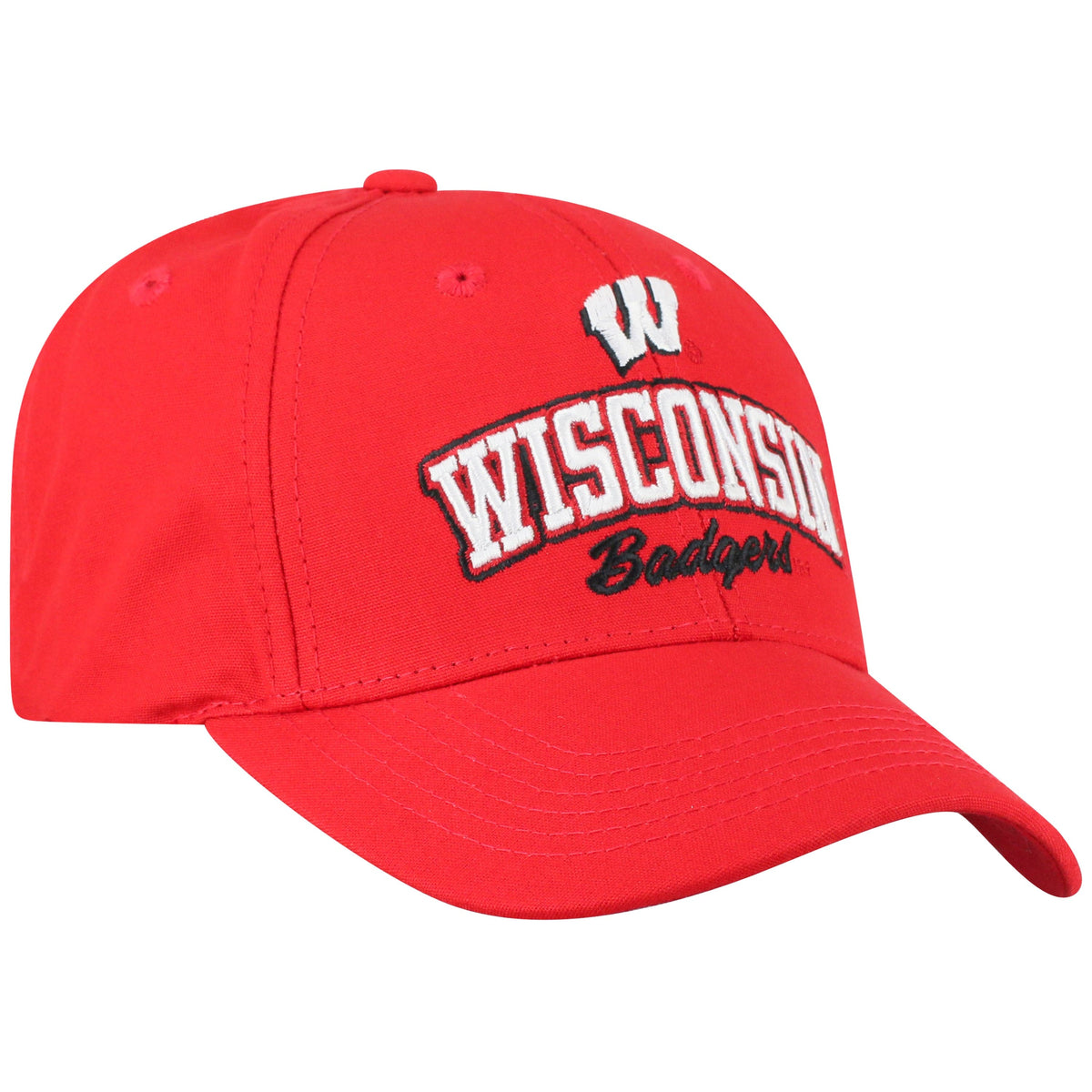 Mens Wisconsin Badgers Advisor Adjustable Hat By Top Of The World product image 3, provided for visual reference and product