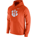 Nike Men Clemson Tigers Orange Club Fleece Hoodie product image 1, provided for visual reference and product detail review
