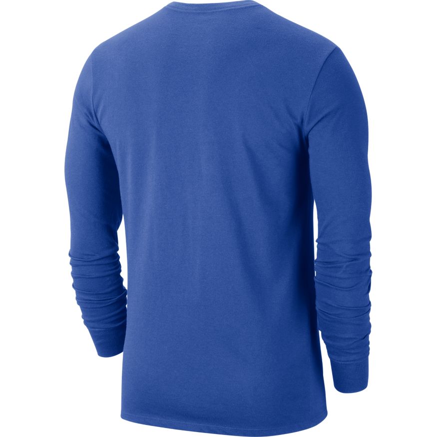 Duke Blue Devils Long Sleeve Royal College Nike Dri-Fit T-Shirt for Men product image 2, provided for visual reference and
