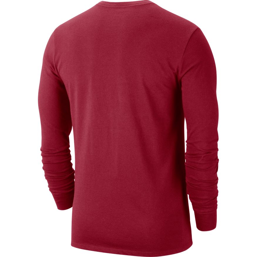 Oklahoma Sooners Nike School Logo Performance Long Sleeve T-Shirt product image 2, provided for visual reference and product