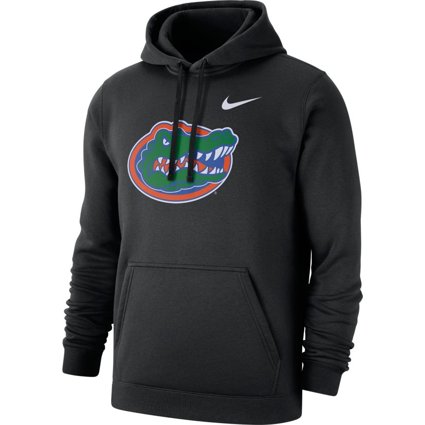 Florida Gators Nike Logo Club Fleece Pullover Hoodie - Black product image 1, provided for visual reference and product