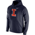 Illinois Fighting Illini Nike Club Fleece Pullover Hoodie – Navy product image 1, provided for visual reference and product