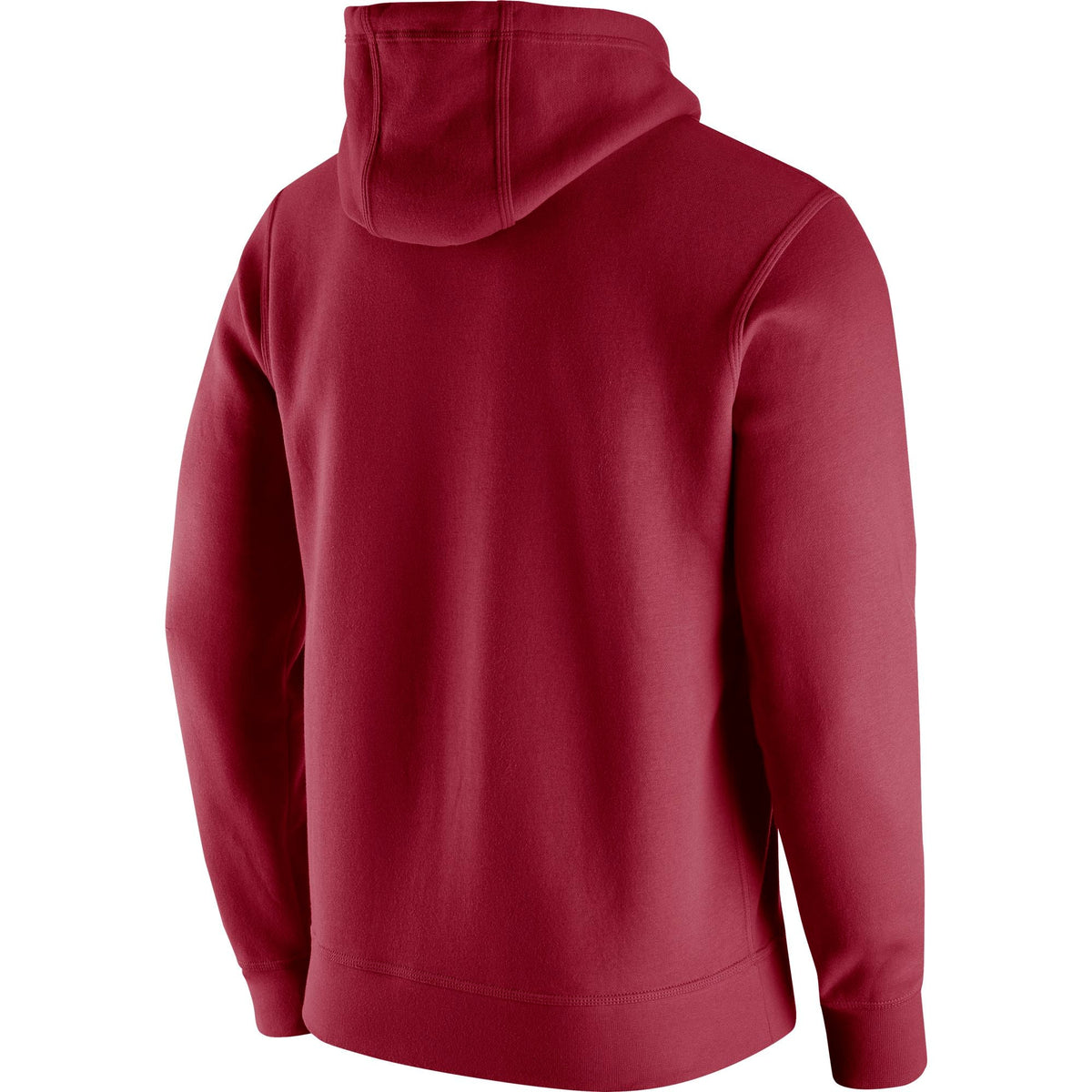 Nike Oklahoma Sooners Maroon Club Fleece Hoodie for Men product image 2, provided for visual reference and product detail