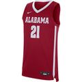 NCAA Alabama Crimson Tide Nike #21 Crimson Replica Basketball Jersey for Men product image 1, provided for visual reference