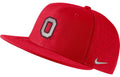 Mens Ohio State Buckeyes Nike Authentic Team Issue Scarlet Aerobill Fitted Hat product image 1, provided for visual