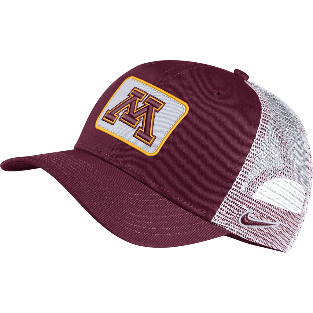 Nike Men Minnesota Golden Gophers Maroon Retro Classic99 Trucker Hat product image 1, provided for visual reference and