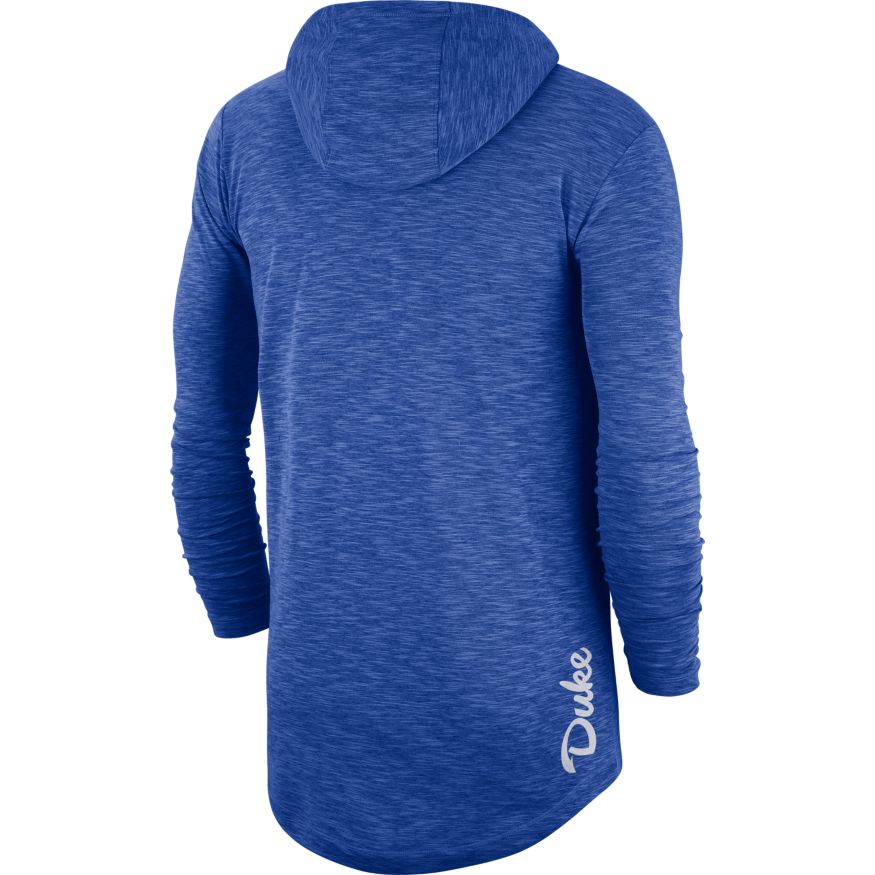 Nike Men Duke Blue Devils Long Sleeve Slub Hoodie product image 2, provided for visual reference and product detail review