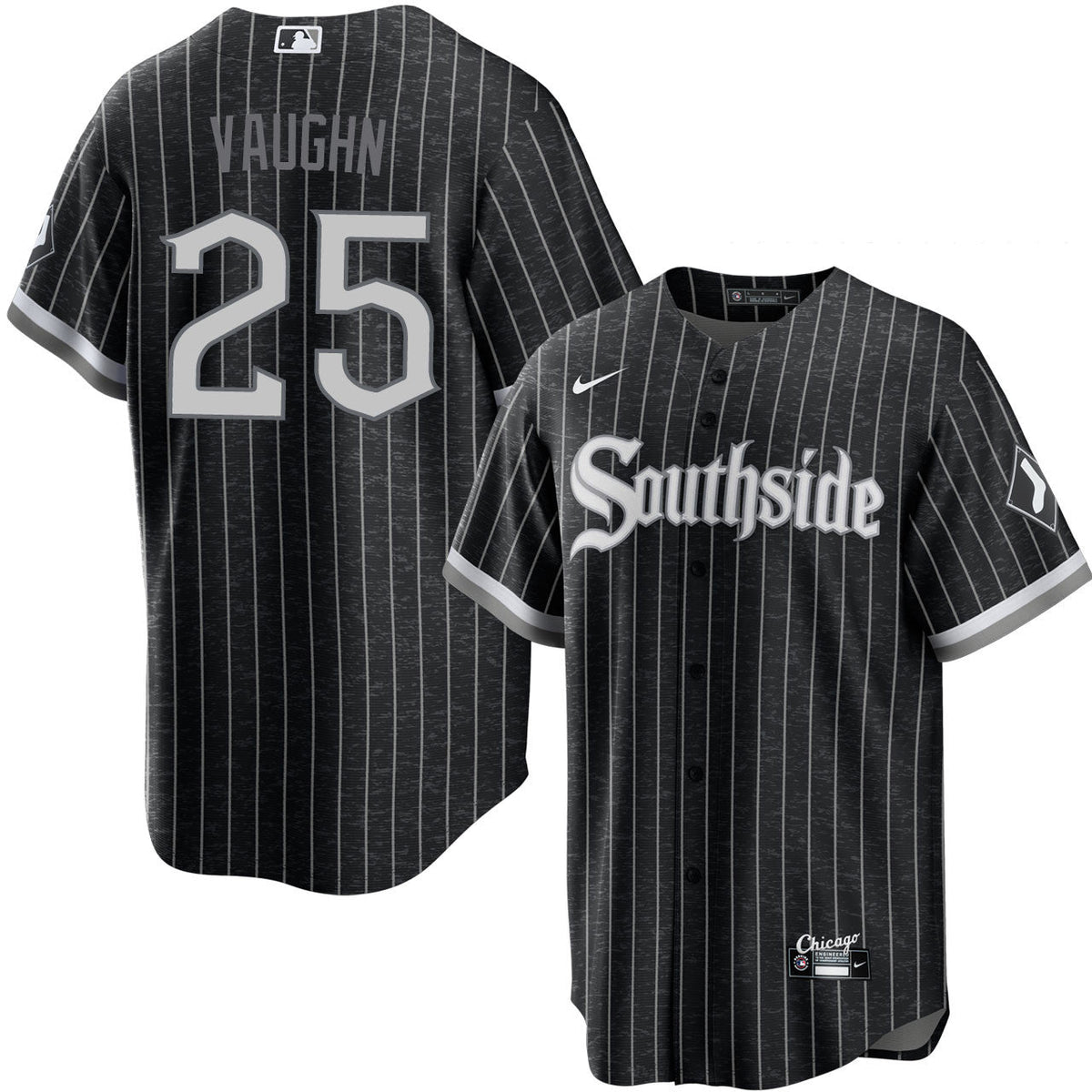 Andrew Vaughn Chicago White Sox Nike Black City Connect Premium Stitch Replica Jersey for Men product image 1, provided for