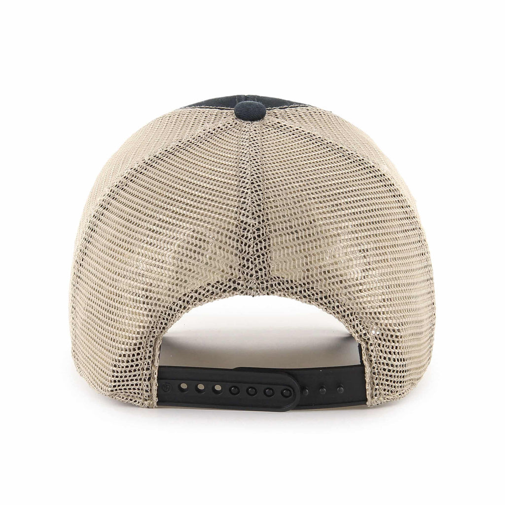 Chicago White Sox 47 Brand Black Flagship MVP Mesh Snapback Hat product image 2, provided for visual reference and product