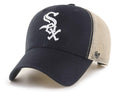 Chicago White Sox 47 Brand Black Flagship MVP Mesh Snapback Hat product image 1, provided for visual reference and product