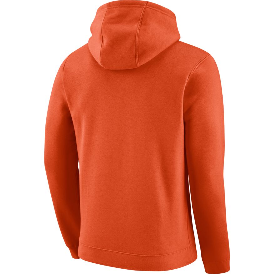 Nike Men Clemson Tigers Orange Vault Club Fleece Hoodie product image 2, provided for visual reference and product detail