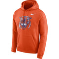 Nike Men Clemson Tigers Orange Vault Club Fleece Hoodie product image 1, provided for visual reference and product detail