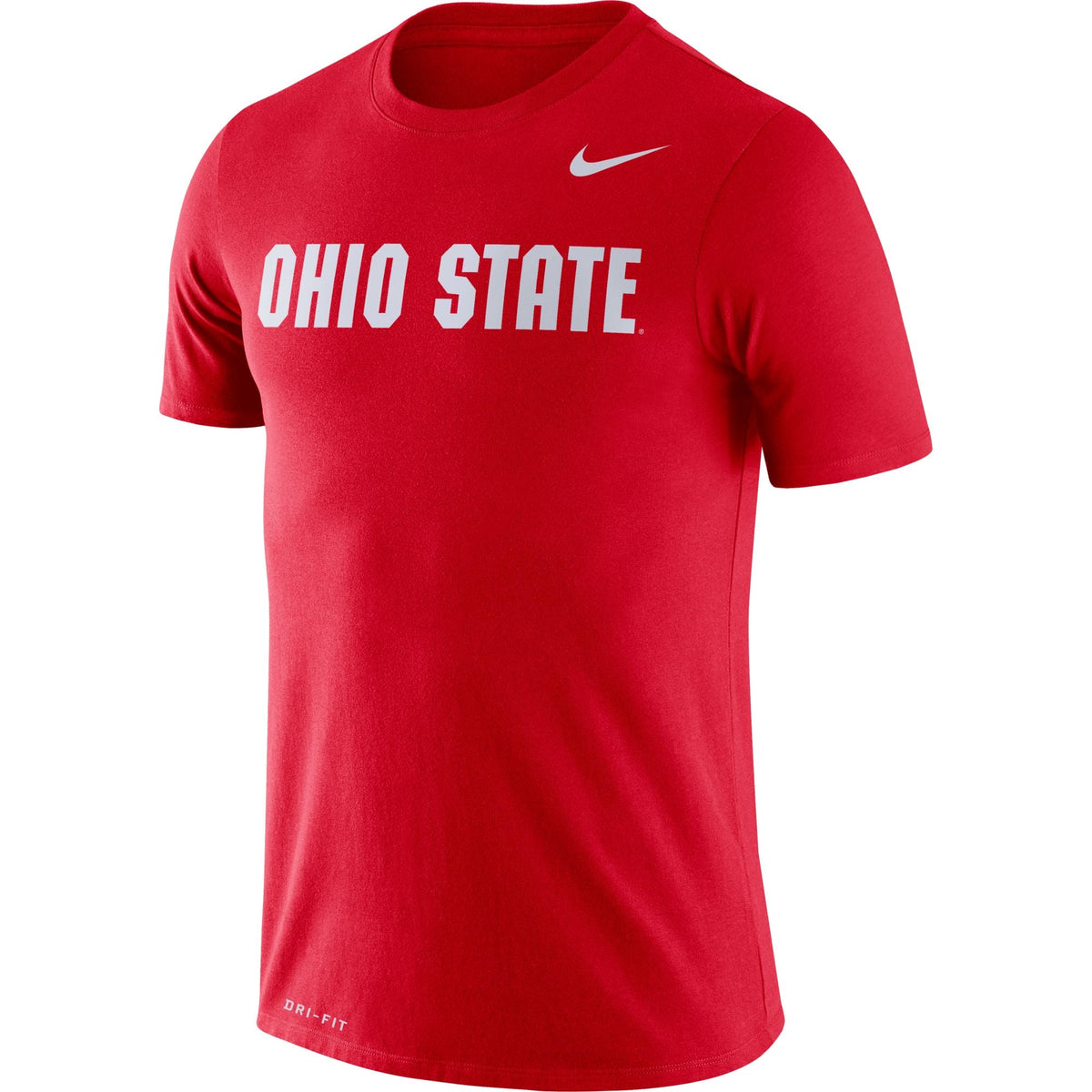 Ohio State Buckeyes Nike Scarlett Essential Wordmark T-Shirt for Men product image 1, provided for visual reference and