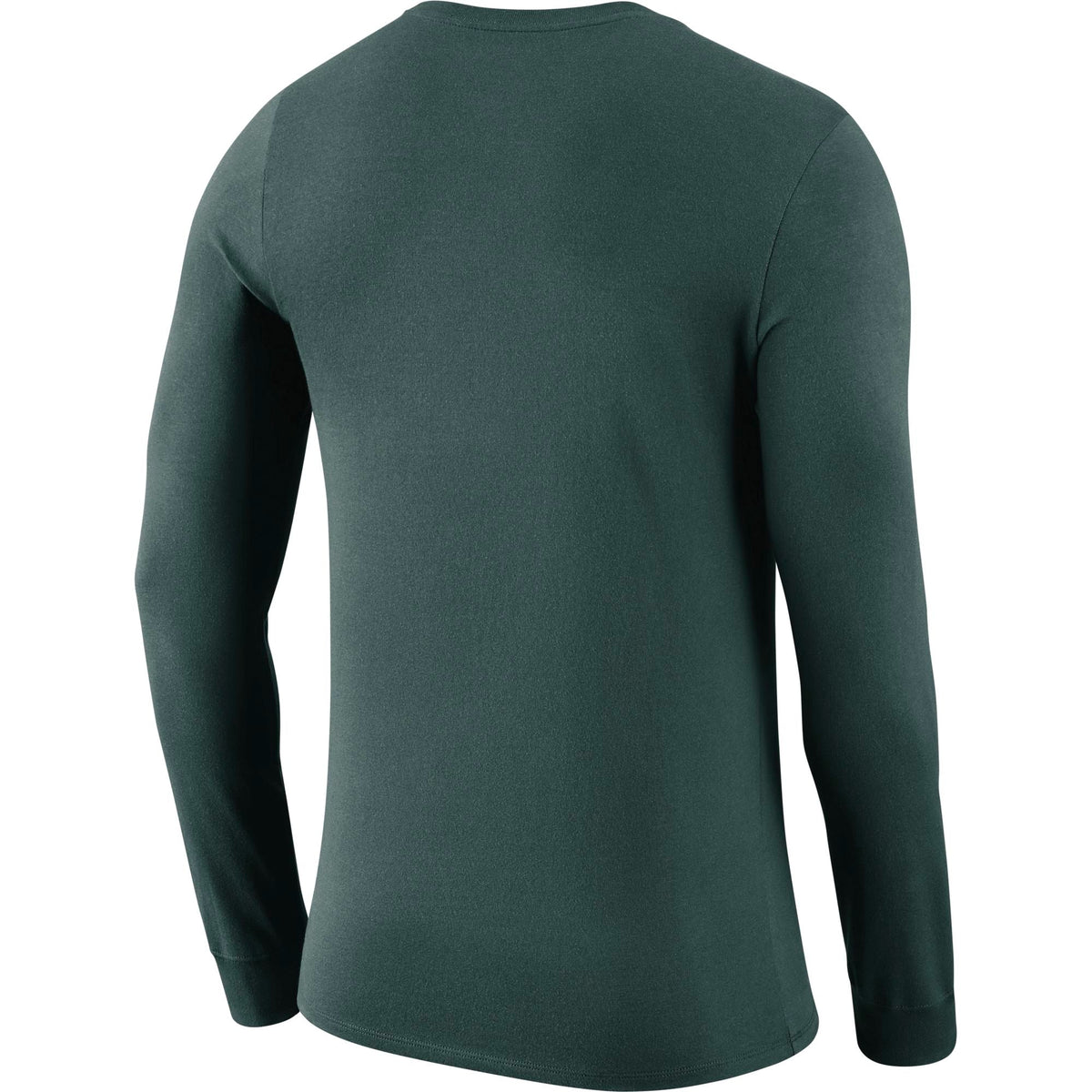 Mens Nike Michigan State Spartans Mantra Green Long Sleeve T-Shirt product image 2, provided for visual reference and