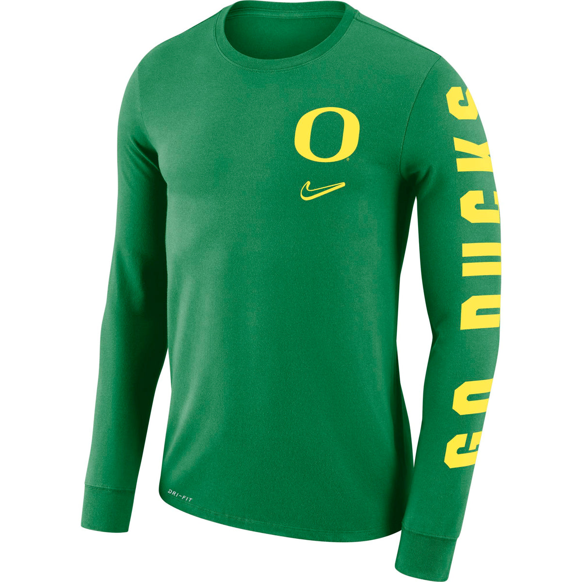 Oregon Ducks Nike College Dri-FIT Mantra Men Long-Sleeve T-Shirt for Men product image 1, provided for visual reference and