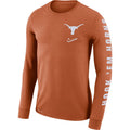Texas Longhorns Nike College Dri-FIT Mantra Long-Sleeve T-Shirt for Men product image 1, provided for visual reference and