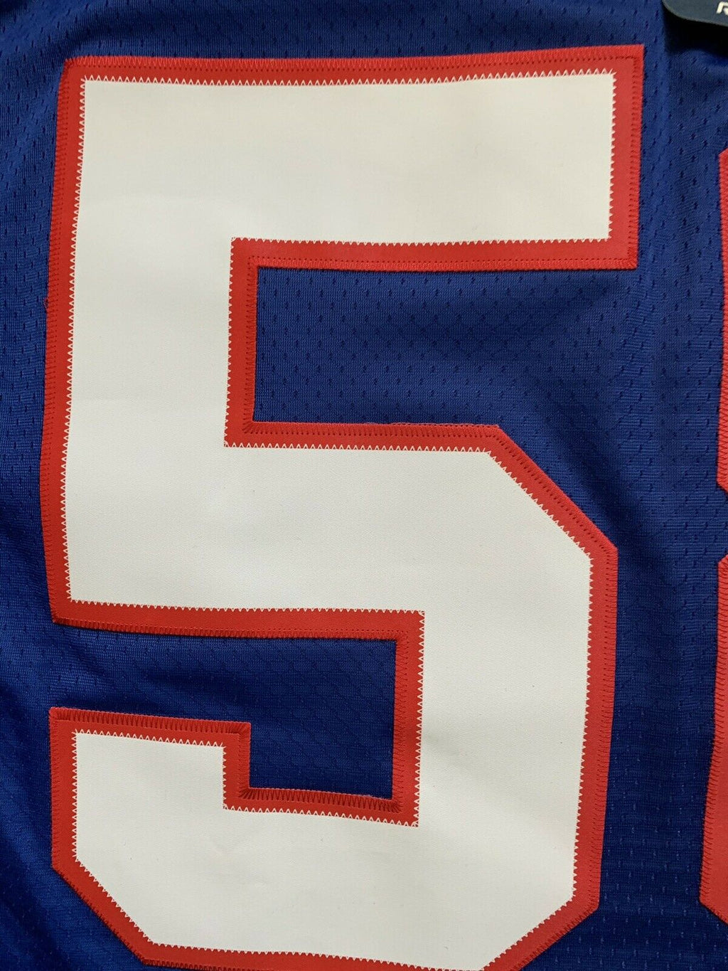 New York Giants Carl Banks Royal Blue Premier Replica Jersey for Men product image 3, provided for visual reference and