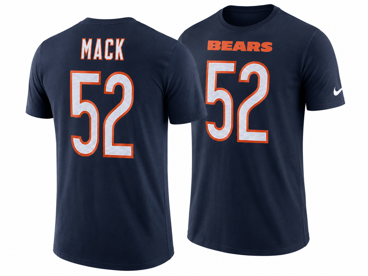 Youth Chicago Bears Khalil Mack Nike NFL Pride Name and Number Wordmark T- shirt product image 1, provided for visual
