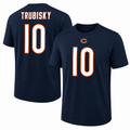 Mitchell Trubisky Chicago Bears NFL Majestic Eligible Receiver Name & Number T-Shirt – Navy product image 1, provided for