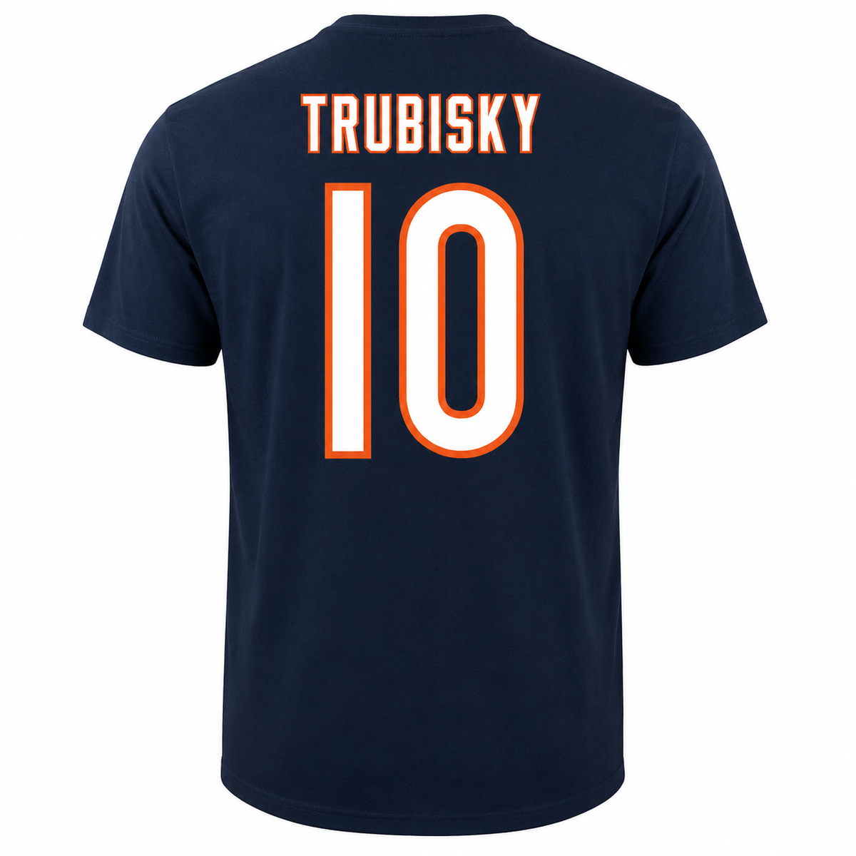 Mitchell Trubisky Chicago Bears NFL Majestic Eligible Receiver Name & Number T-Shirt – Navy product image 2, provided for