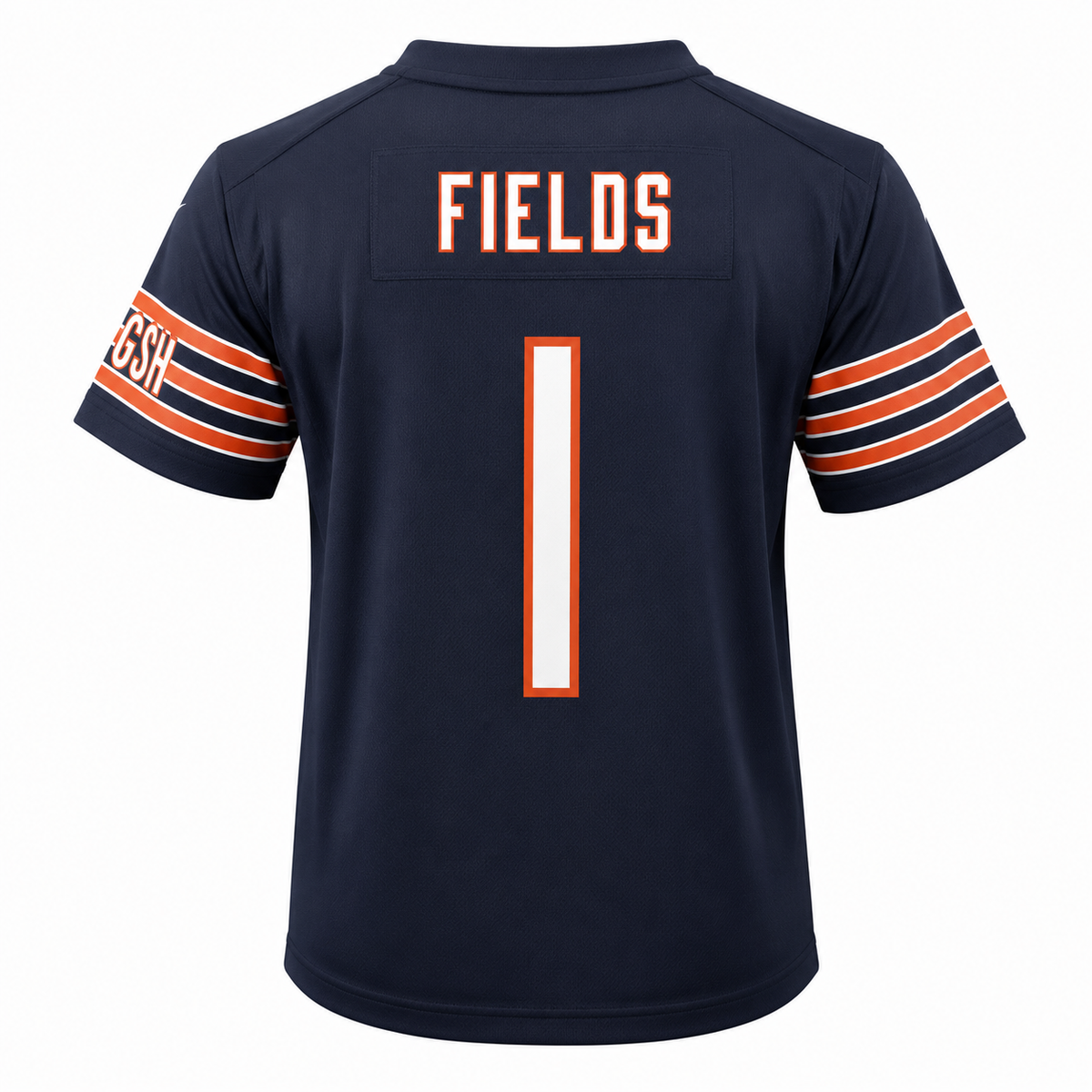 Infant Chicago Bears Justin Fields Nike Navy Replica Game Jersey product image 2, provided for visual reference and product