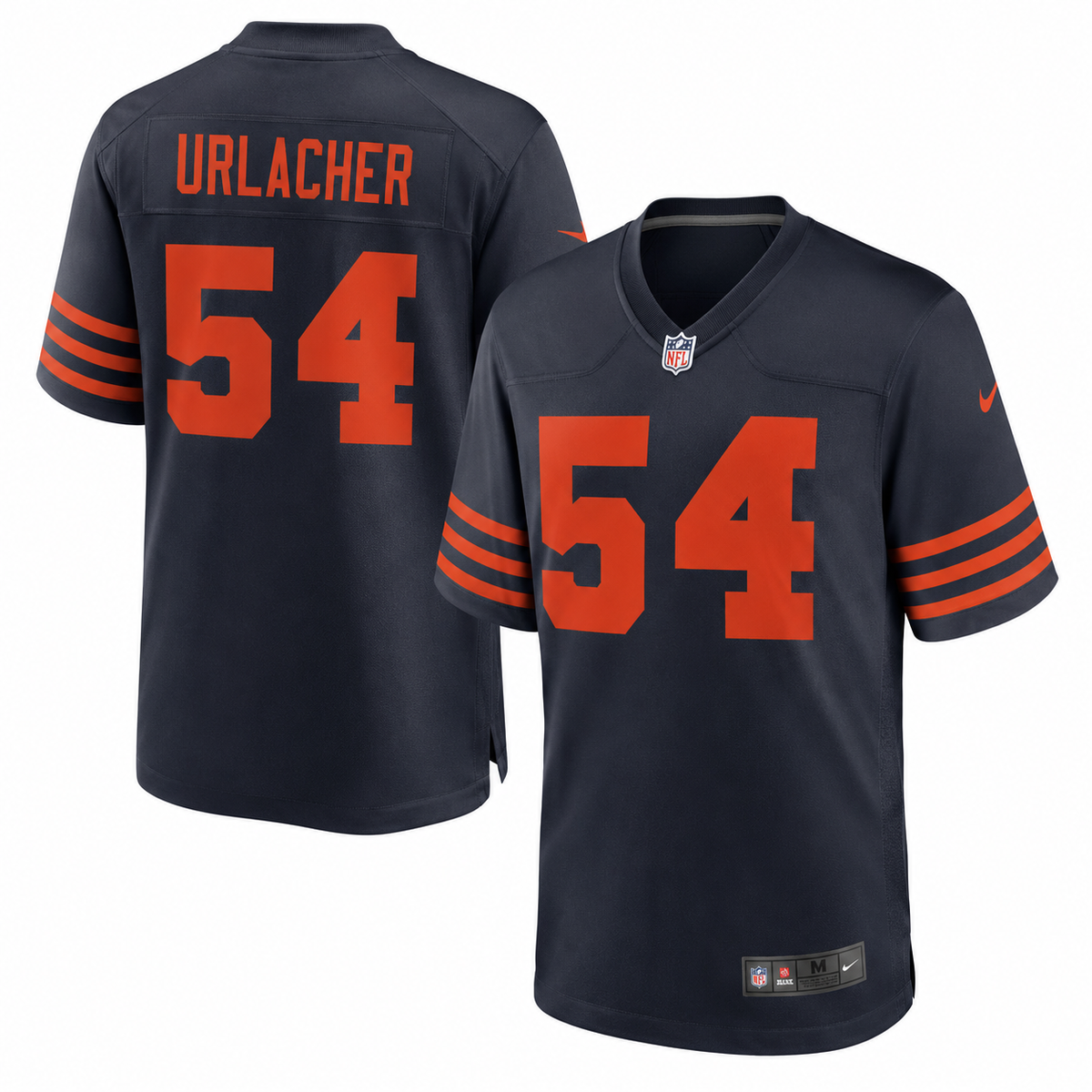 Brian Urlacher Youth Alternate 1940's Game Jersey Navy product image 1, provided for visual reference and product detail