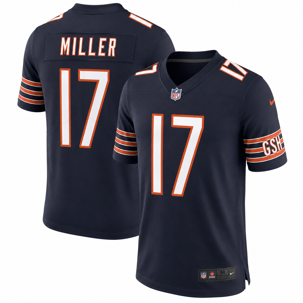 Chicago Bears Anthony Miller Nike Navy Player Limited Jersey for Men product image 1, provided for visual reference and