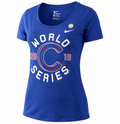 Chicago Cubs World Series Champions Scoop Neck T-Shirt for Women product image 1, provided for visual reference and product