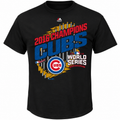 Youth Chicago Cubs Majestic Black 2016 World Series Champions Parade T-Shirt product image 1, provided for visual reference