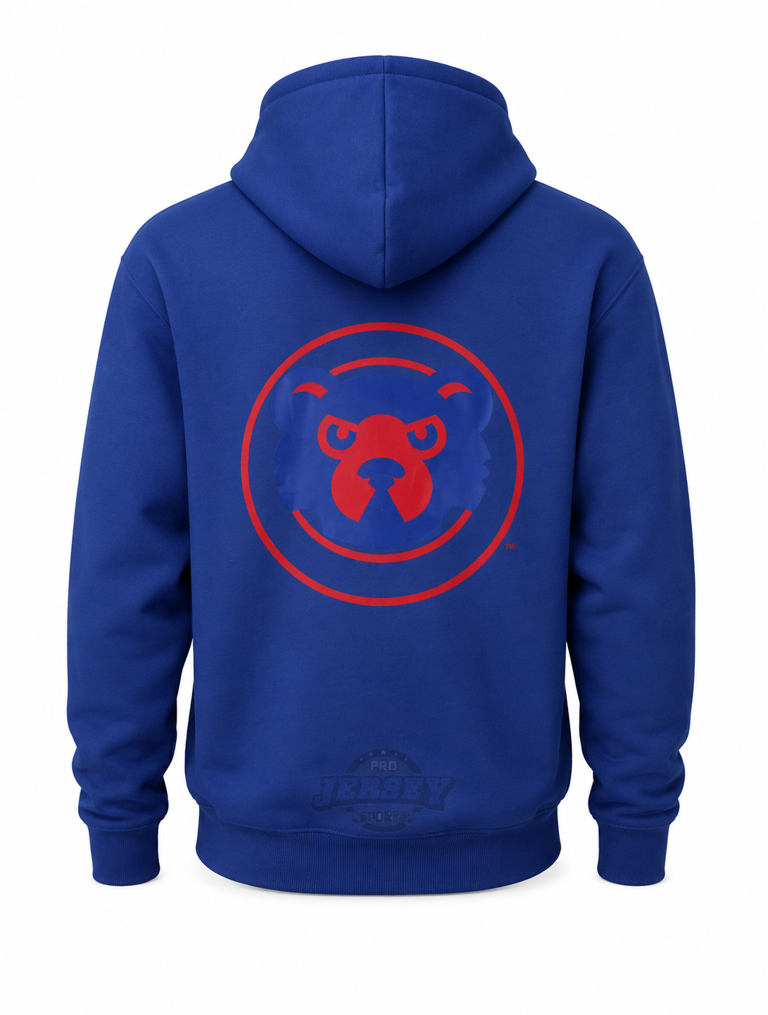 Mens Chicago Cubs New Era Blue Cooperstown Collection 1994-1996 Logo Hoodie product image 2, provided for visual reference