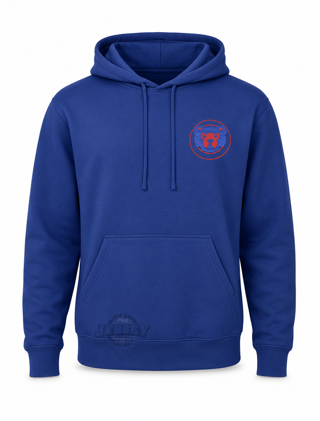 Mens Chicago Cubs New Era Blue Cooperstown Collection 1994-1996 Logo Hoodie product image 3, provided for visual reference