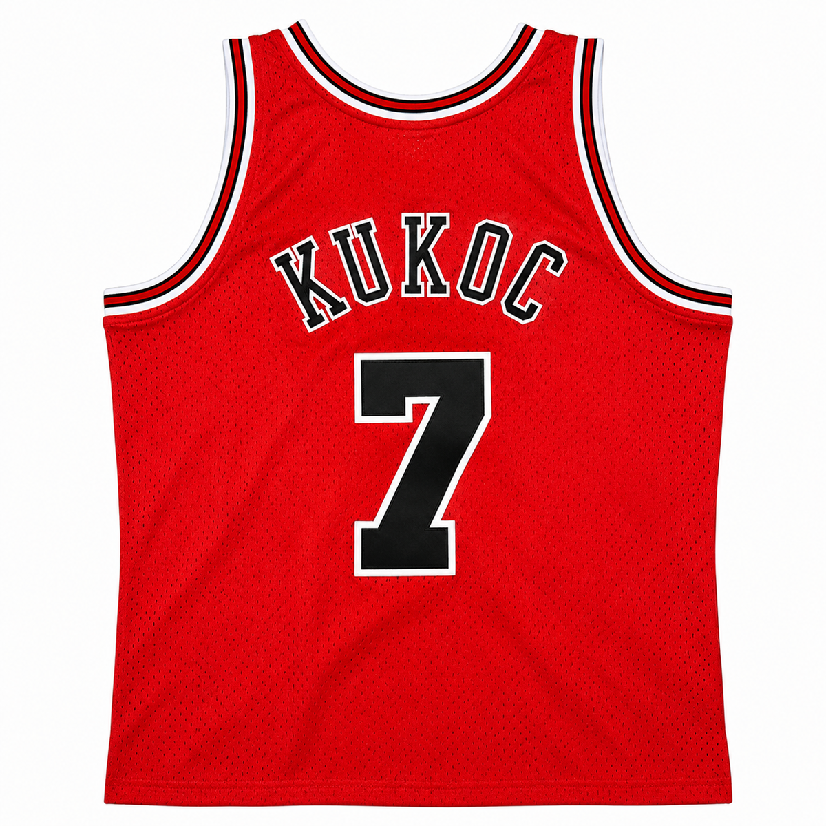 Mens Chicago Bulls Toni Kukoc Mitchell & Ness Red 1997-98 Hardwood Classics Swingman Jersey product image 2, provided for