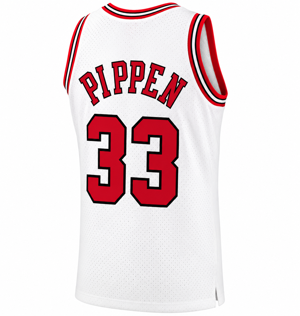 Chicago Bulls Scottie Pippen Mitchell & Ness White Hardwood Classics 1997-98 Swingman Jersey for Men product image 2,
