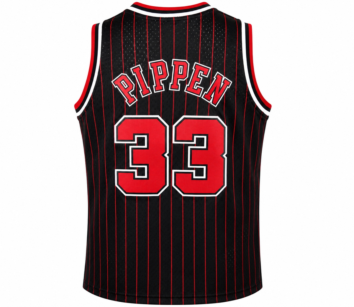 Youth Chicago Bulls Scottie Pippen Mitchell & Ness Black 1995-96 Hardwood Classics Swingman Jersey product image 2, provided
