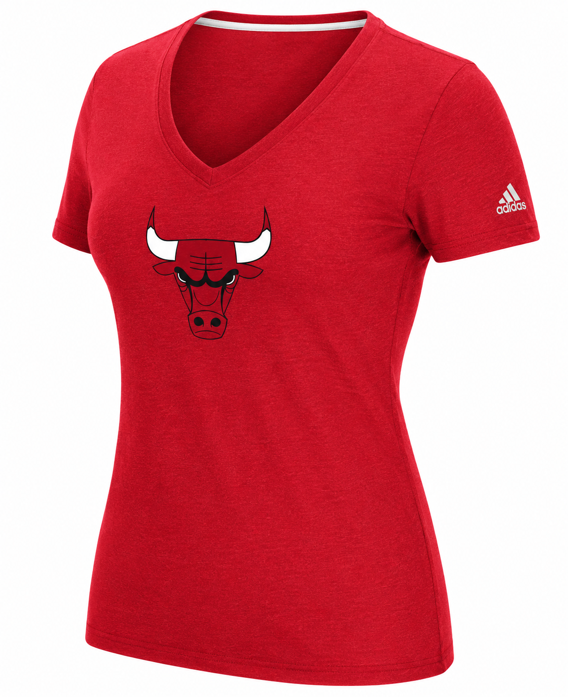 Chicago Bulls Womens Ultimate 6" Logo T-Shirt product image 1, provided for visual reference and product detail review