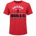 Youth Chicago Bulls Red Double Bar Triblend T-Shirt product image 1, provided for visual reference and product detail review