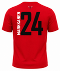 Men’s Chicago Bulls Lauri Markkanen Vertical Name and Number Majestic T-Shirt product image 1, provided for visual reference