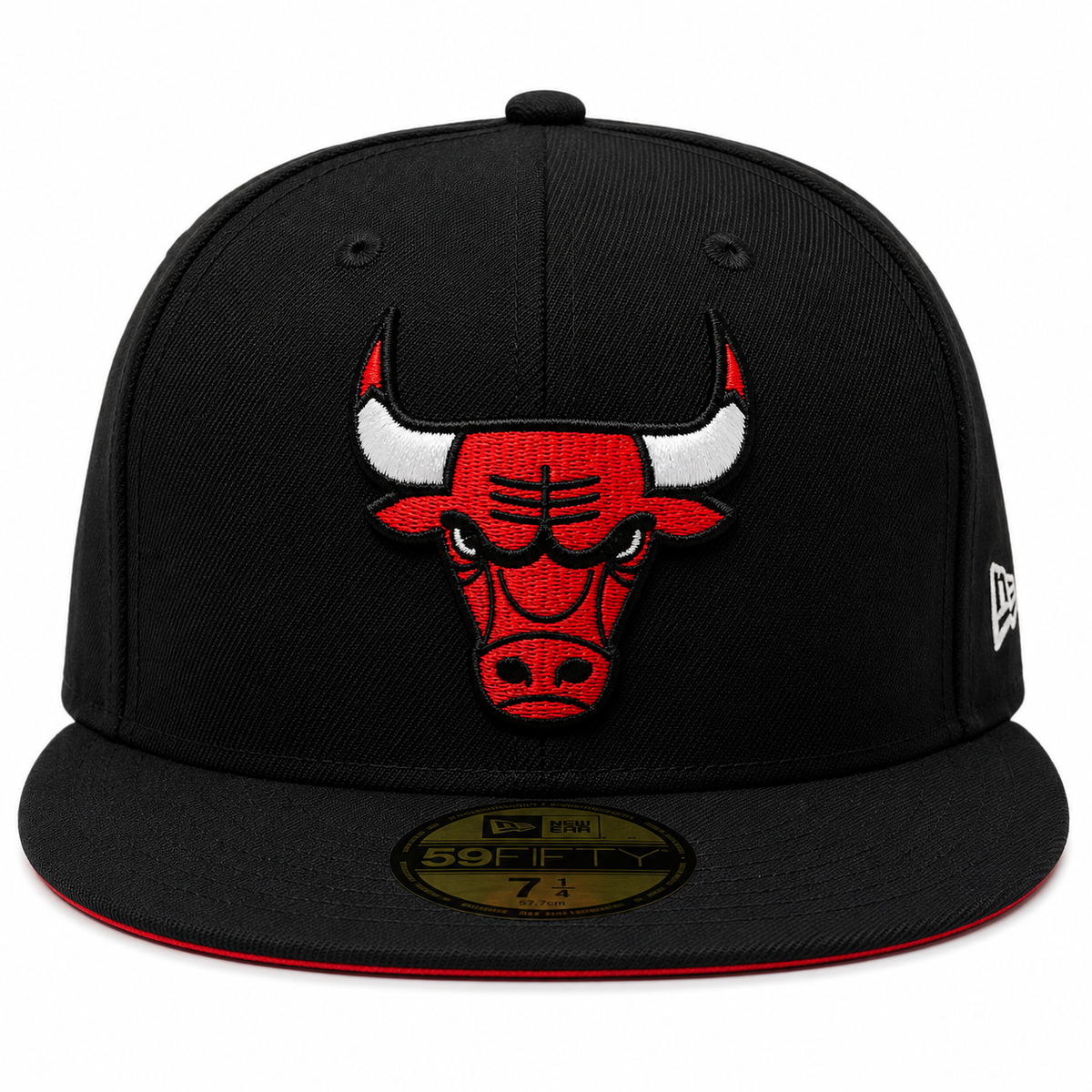 Chicago Bulls Black/Red 6X Champions 59FIFTY Fitted Hat for Men product image 2, provided for visual reference and product