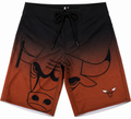 Chicago Bulls NBA Gradient Board Shorts for Men product image 1, provided for visual reference and product detail review