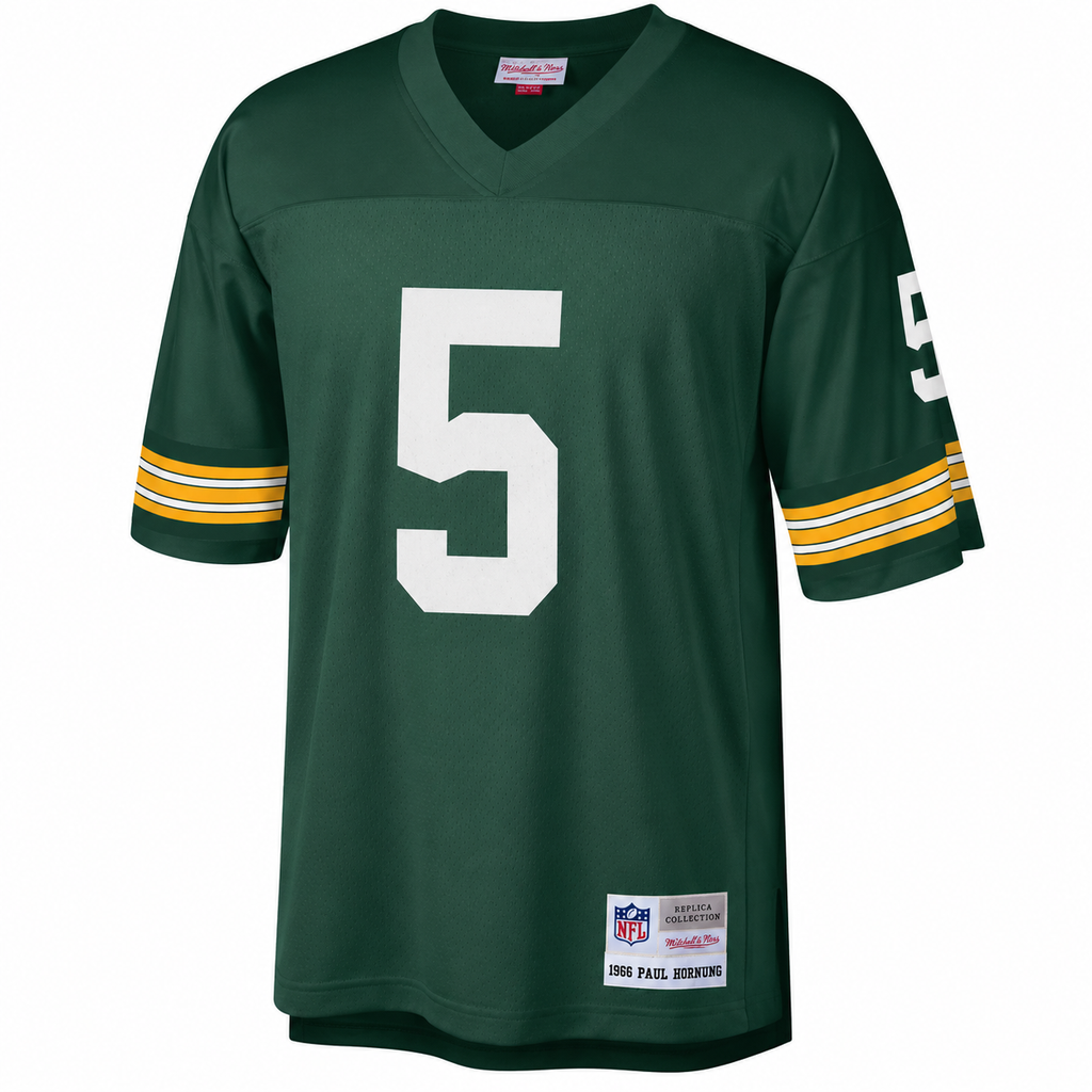 Green Bay Packers Paul Hornung Mitchell & Ness Green Retired Player Legacy Replica Jersey for Men product image 3, provided