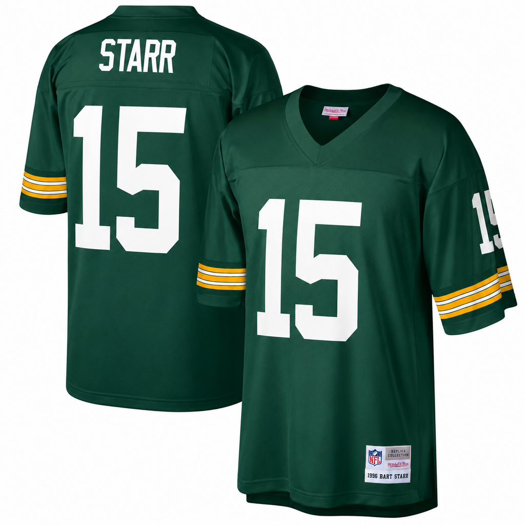 Green Bay Packers Bart Starr Mitchell & Ness Green Legacy Replica Jersey for Men product image 1, provided for visual